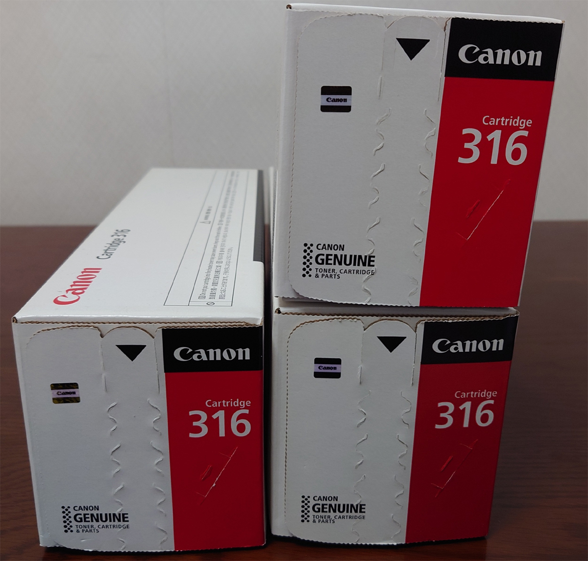 Canon トナーカートリッジ CRG-316BLK 2本 CRG-316CYN 1本 3本セット 純正品 未開封品_画像4