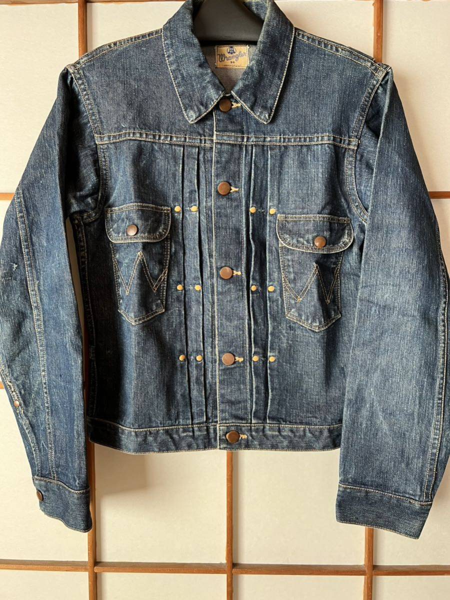 お宝出品② ラングラー 111MJ デニムジャケット ビンテージ 縦ベル Wrangler 50年代 ジージャン USA