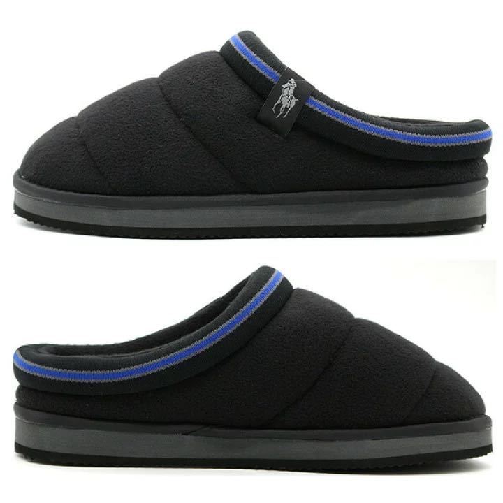 POLO RALPHLAUREN Polo Ralph Lauren room shoes sa ton scuff black new goods unused 28cm slippers 