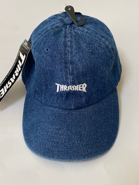 THRASHER スラッシャー デニム調 キャップ Cap 帽子 展示未使用品_画像1