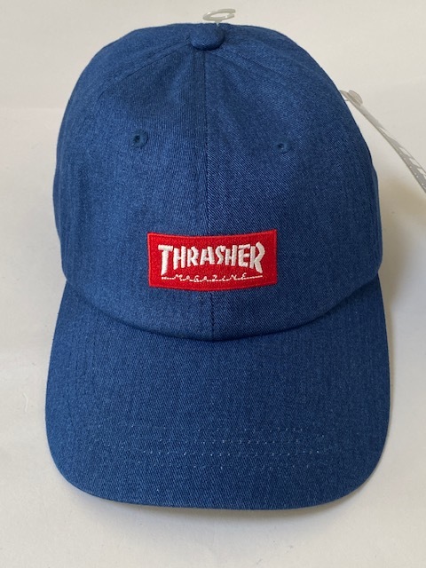 THRASHER スラッシャー デニム調 キャップ Cap 帽子 展示品未使用_画像1