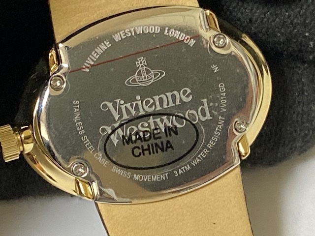 ヴィヴィアン ウエストウッド Vivienne Westwood 腕時計 VV014GD 茶革ベルト 展示未使用品　電池交換済_画像8