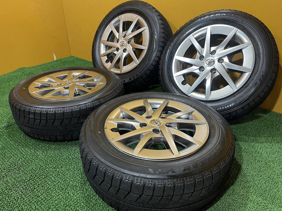 No.427　トヨタ　プリウスα純正ホイール　16インチ　ブリヂストン　スタッドレス付　205/60R16　4本セット　160サイズ×4_画像2