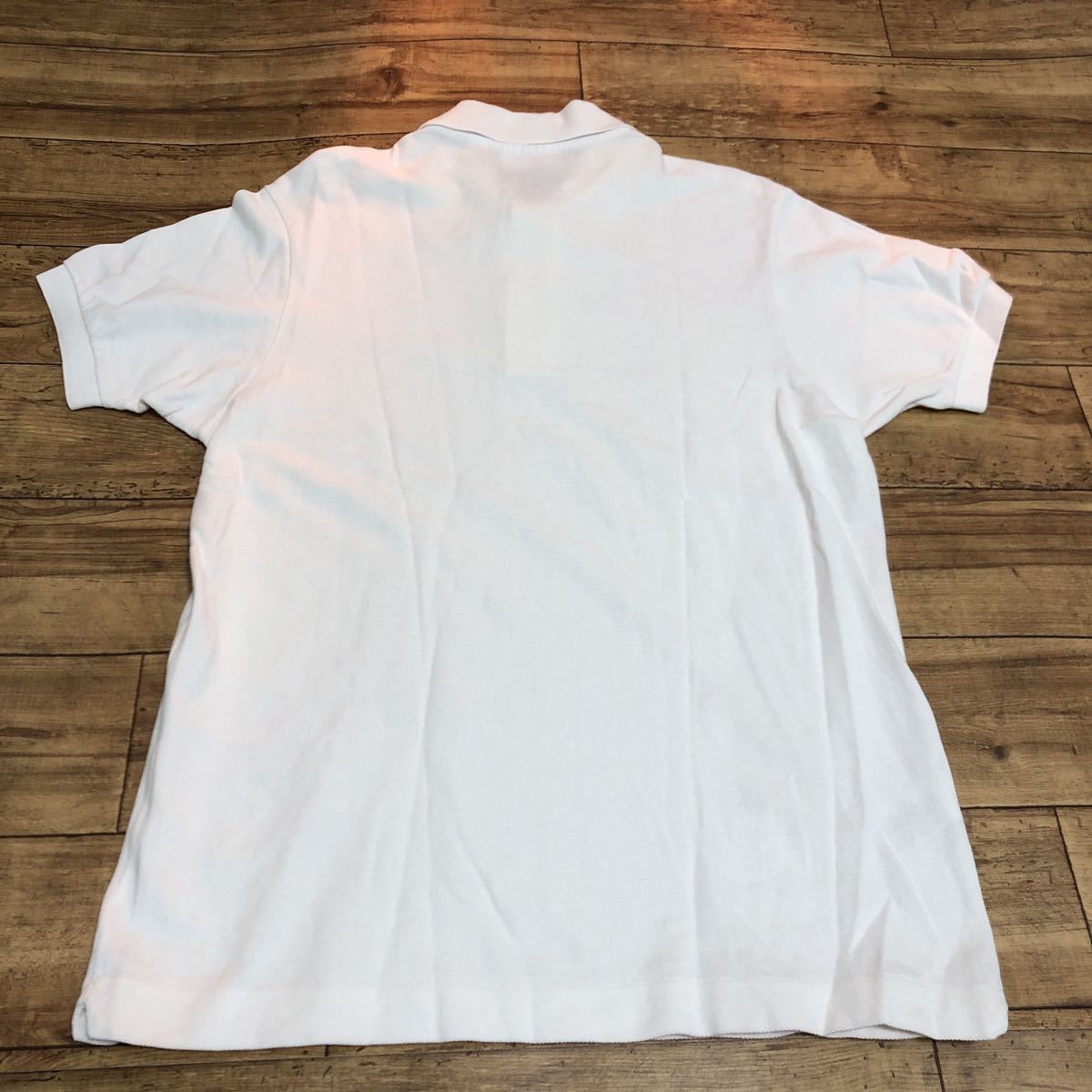 ラコステ LACOSTE L.12.12 ポロシャツ 半袖 クラシックフィット フランス企画 フレラコ DEVANLAY トルコ製 ホワイト USサイズS_画像5