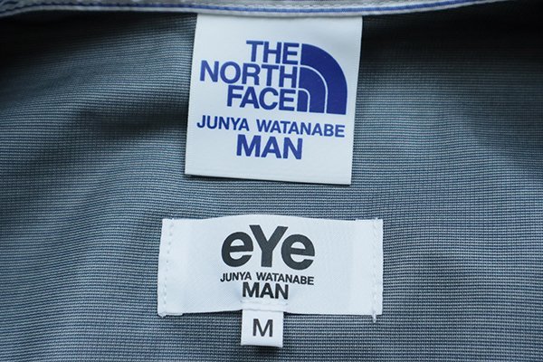 eYe JUNYA WATANABE MAN × THE NORTH FACE ◆ 22SS ストライプ シャツ ジャケット M *ハリ感 ノースフェイス ジュンヤワタナベ ◆MK12_画像7