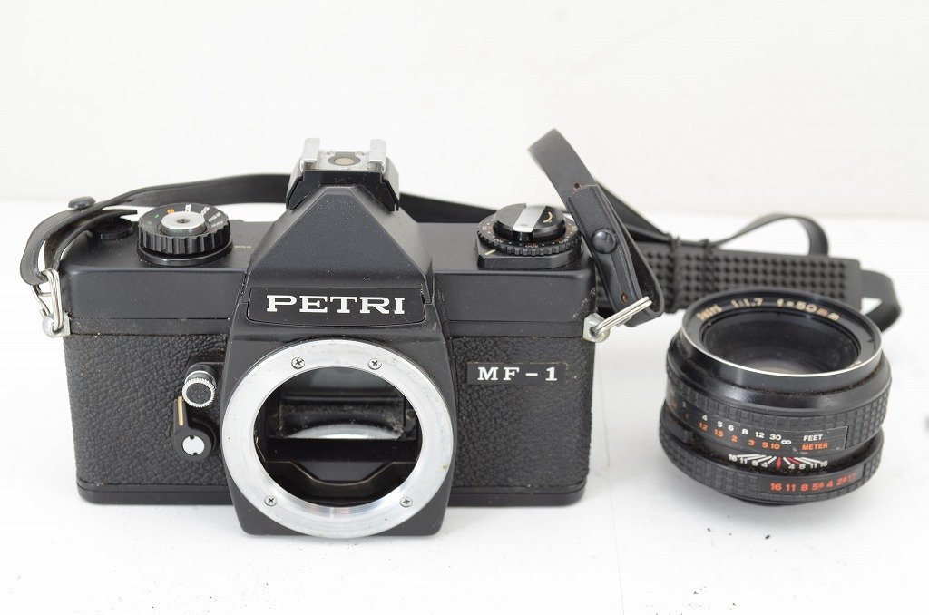 【適格請求書発行】ジャンク品 PETRI ペトリ MF-1 + Petri C.C Auto 50mm F1.7 フィルム一眼レフカメラ 【アルプスカメラ】240112u_画像1