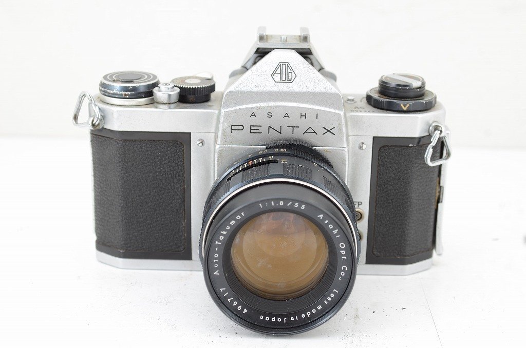 【適格請求書発行】ジャンク品 Pentax ペンタックス SV + Auto-Takumar 55mm F1.8 フィルム一眼レフカメラ【アルプスカメラ】240112ad_画像1