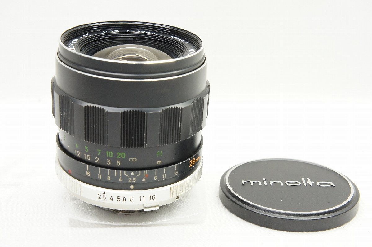 【アルプスカメラ】MINOLTA ミノルタ MC W.ROKKOR SI 28mm F2.5 SR/MDマウント 単焦点レンズ 231001d_画像1