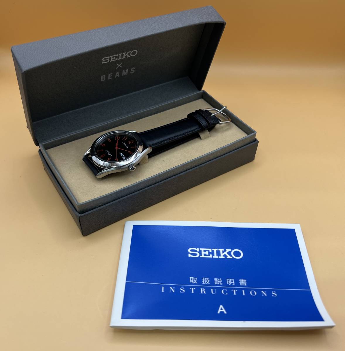 ☆美品☆SEIKO セイコー×BEAMS ビームス　7N43-9080　デイデイト　コラボウォッチ　電池未交換のため動作未確認　ほぼ未使用　900_画像1