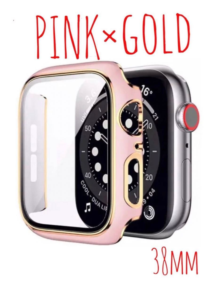 アップルウォッチ 42mm ケース カバー 保護 Applewatch  ライン ピンク