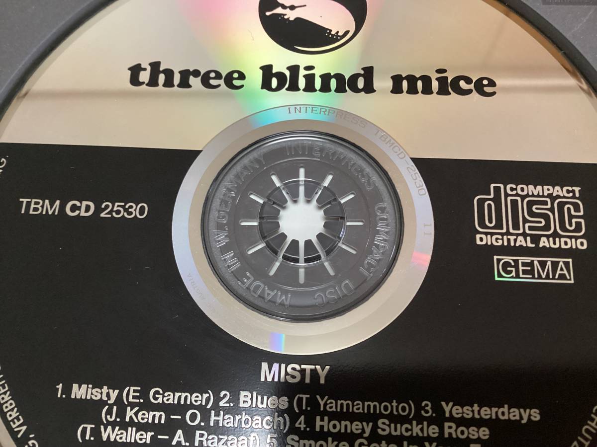 ★希少★TBM 西独盤/山本剛/Tsuyoshi Yamamoto/ミスティ/misty/West Germany/three blind mice/TBM CD 2530_画像4