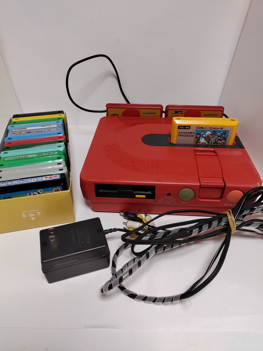 ツインファミコン 動作品 SHARP AN-500R TWIN FAMICOM Nintendo セット