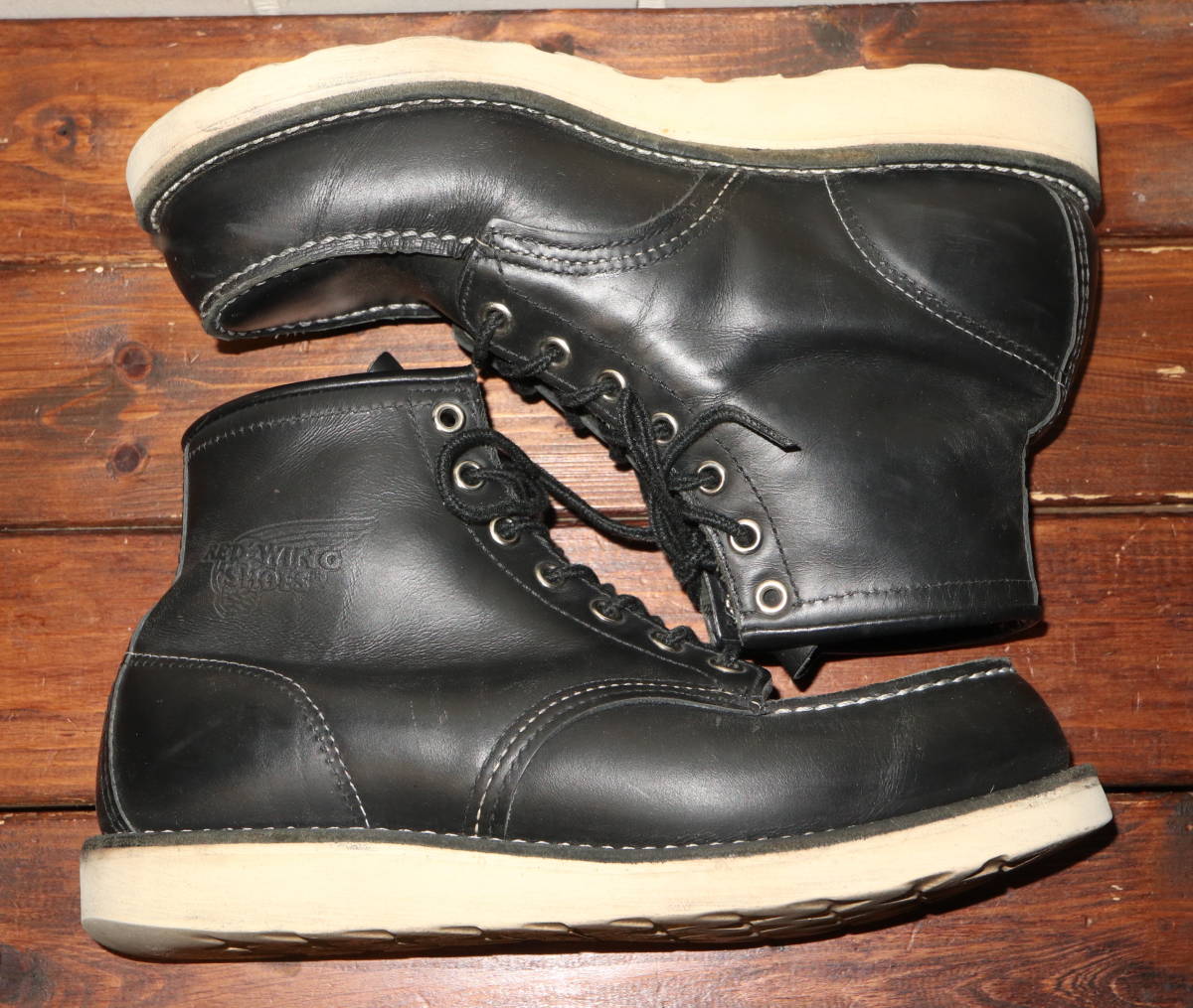 刺繍羽タグ RED WING レッドウィング 8130 黒セッター 7 1/2D 刺繍羽タグ RED WING レッドウィング 8130 黒セッター 7 1/2D