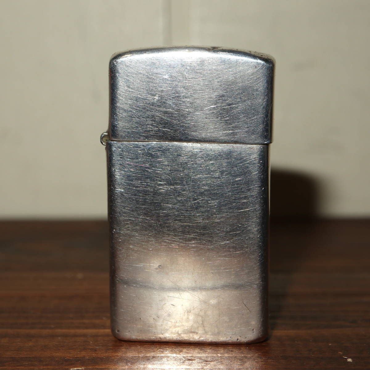 1991　STERLING SILVER　スターリングシルバー　斜字体　スリム　ジッポー　/ ジッポ　ZIPPO　９２５　純銀　スターリング　ライター_画像1