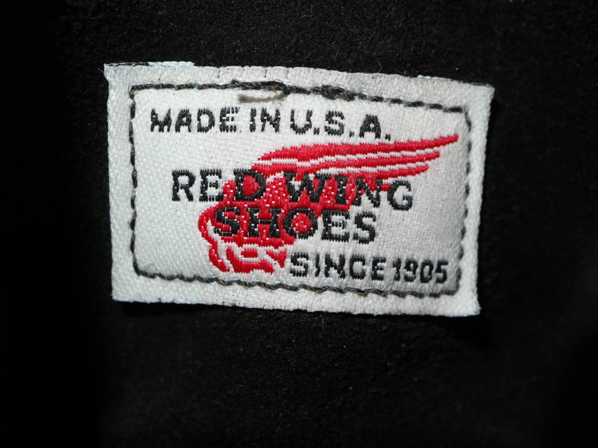 刺繍羽タグ RED WING レッドウィング 8130 黒セッター 7 1/2D 刺繍羽タグ RED WING レッドウィング 8130 黒セッター 7 1/2D