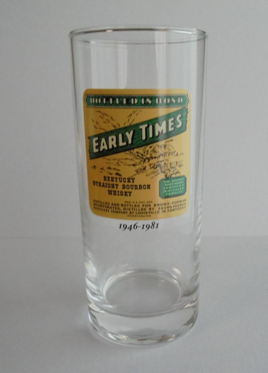 激レア 非売品 EARLYTIMES アーリータイムズ クラッシック ラベル トールグラス 2種 グラス タンブラー サントリー 未使用 保管品 _画像4