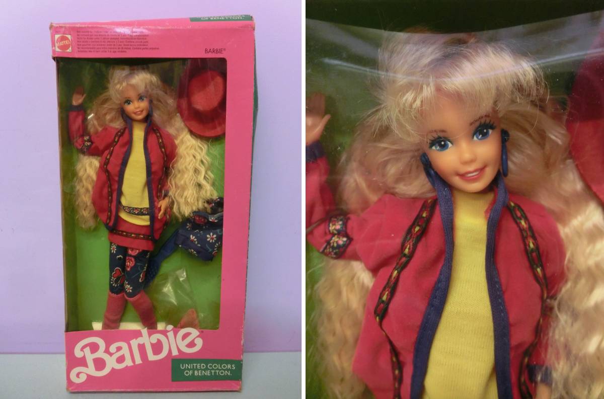 Barbie 1990 year Benetton doll Mattel Vintage brand *Barbie BENETTON 90s Vi...