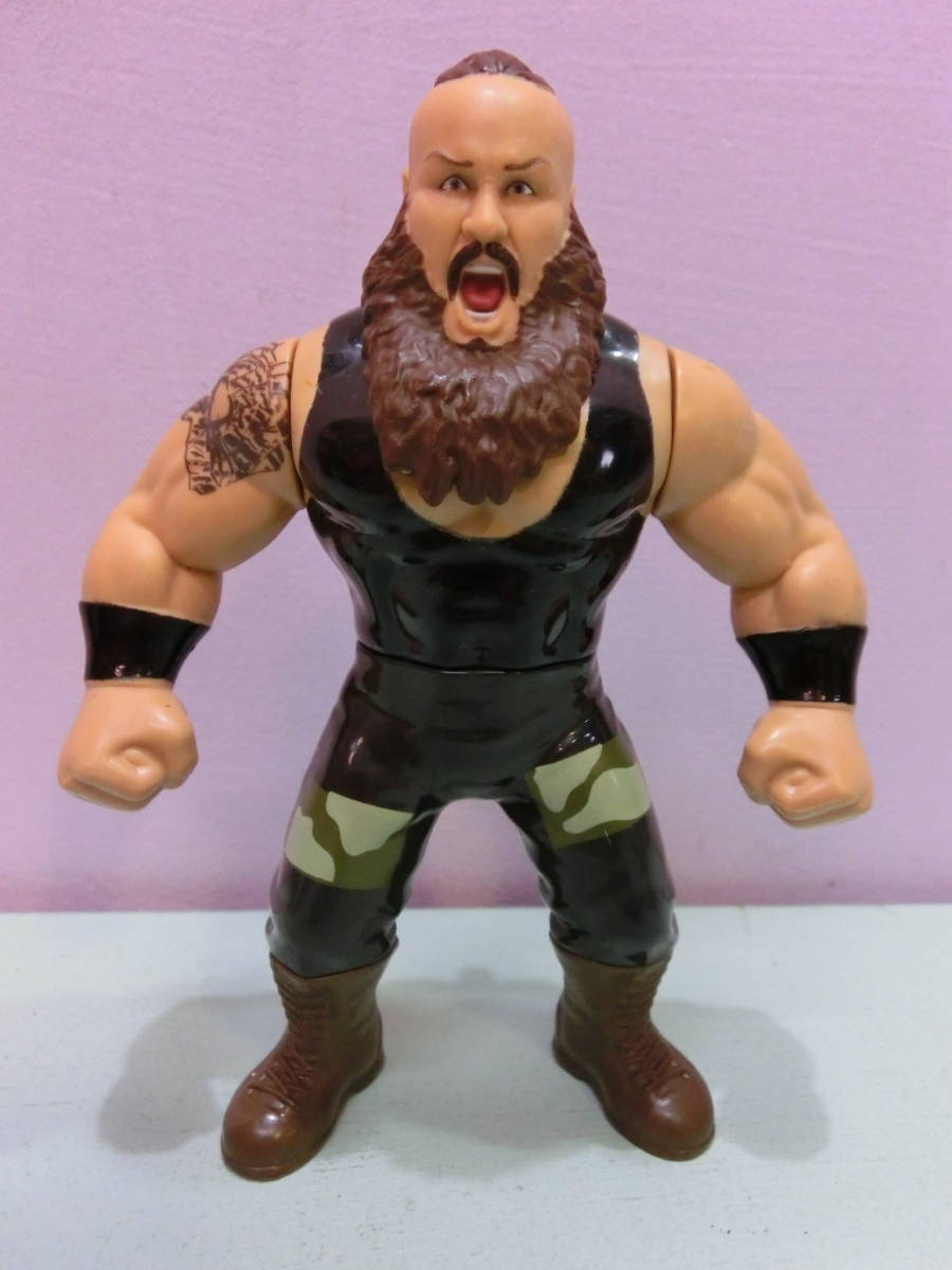 WWE ブラウン・ストローマン フィギュア人形 プロレス MATTELマテル WWF HASBRO ハズブロ アダム・シェル Figure NXT RAWの画像1