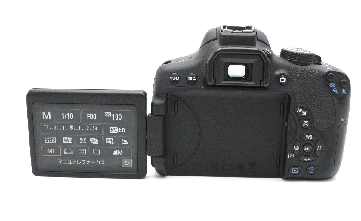 【行董】XX000ABH06 Canon キャノン EOS Kiss X8i デジタル一眼レフ カメラ 本体のみ レンズなし 箱 バッテリー 充電器 ジャンク 説明必読_画像2