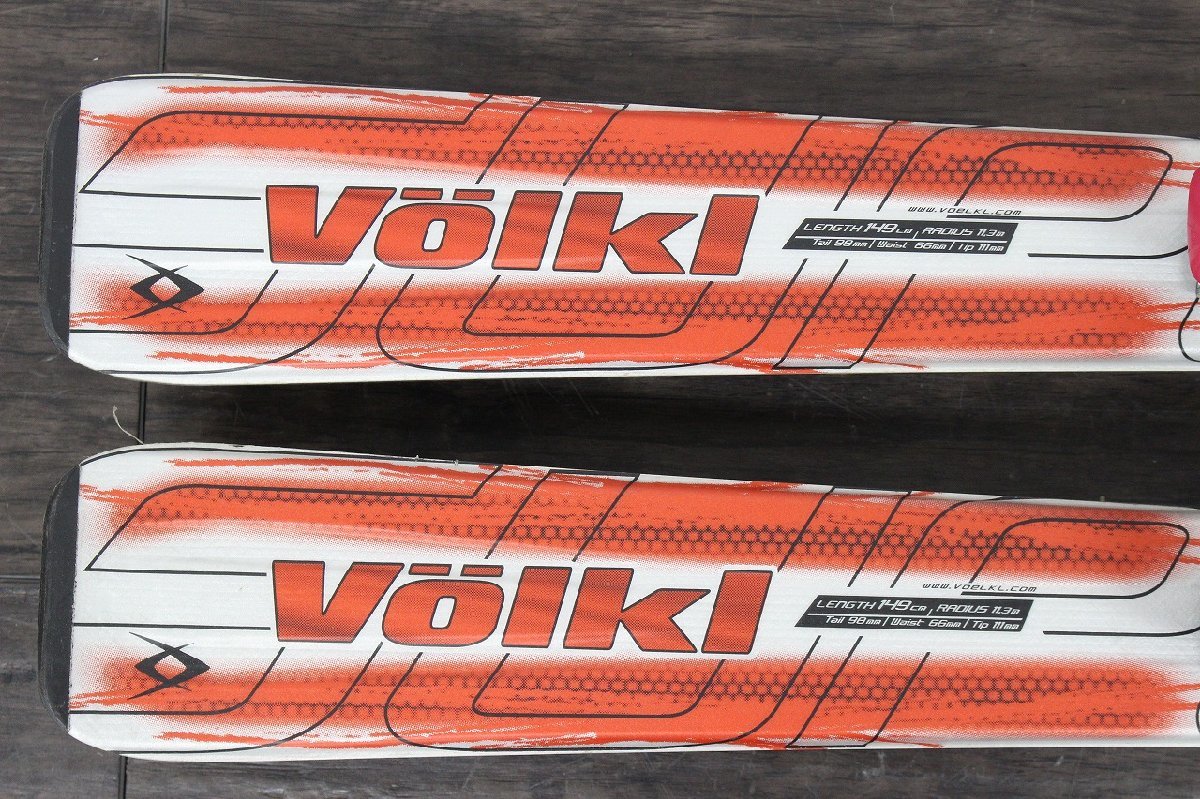 【行董】AF969BOT02 Volkl SUPERSPORT R1 149cm ビンディング MARKER M22 カービングスキー 板_画像2