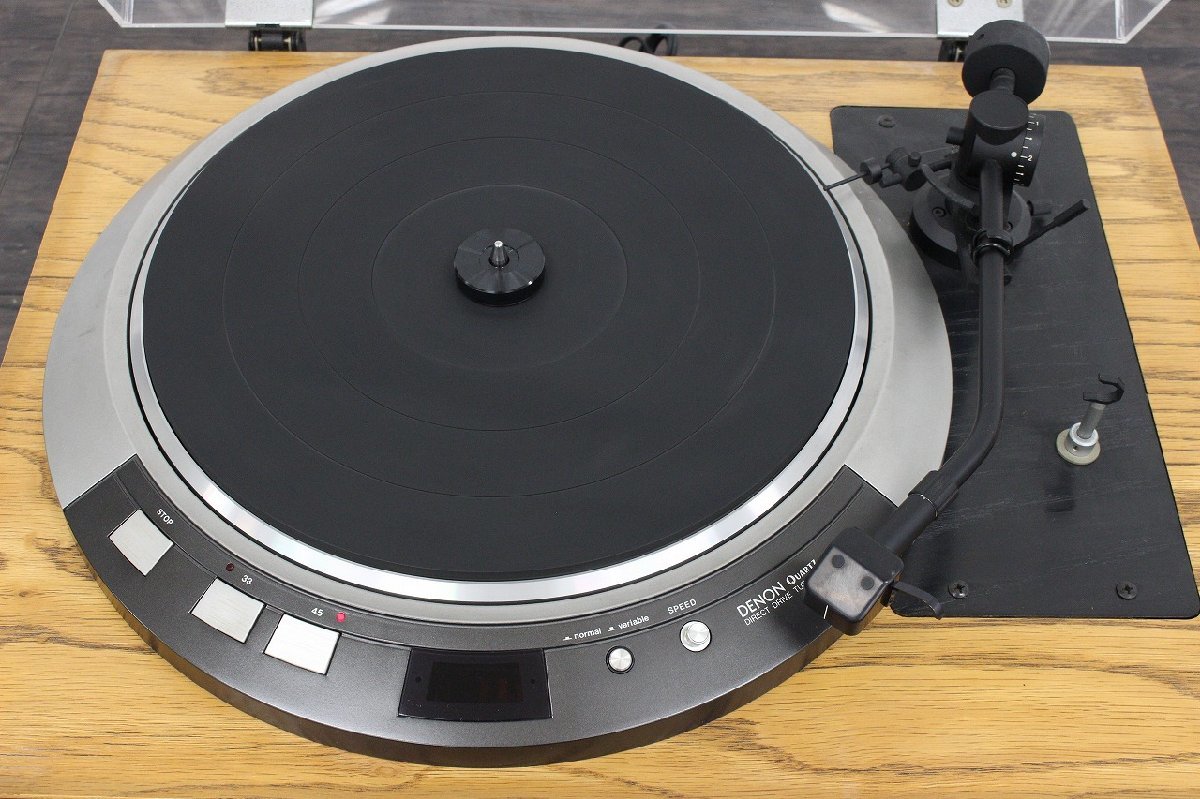 【行董】AF987BPT93 DENON QUARTZ DP-80 FR-7f FR-64fx レコードプレーヤー ターンテーブル DIRECT DRIVE TURNTABLE 自作 ※ゆうパ※_画像2