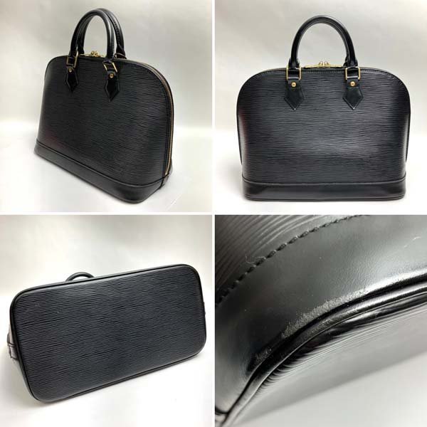 t)ルイ・ヴィトン LOUIS VUITTON アルマ エピ M52142 ハンドバッグ Wファスナー開閉式 鞄 ブランド品 中古 ※パドロック/鍵/保存袋有り_画像2