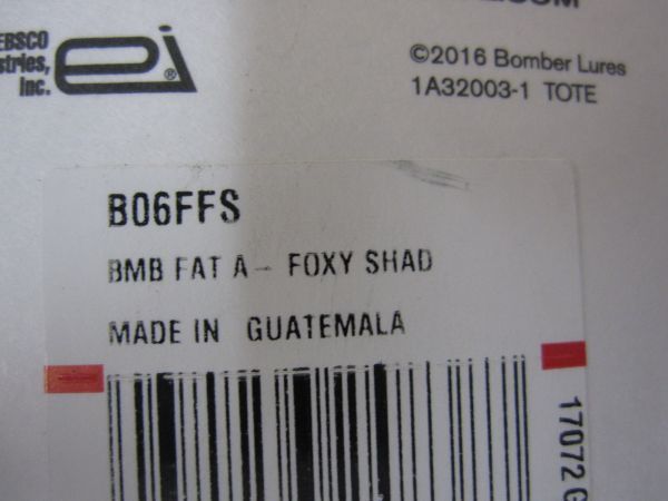 ボーマー　ファットA　6F　FS　新品 B06F FAT A_画像2