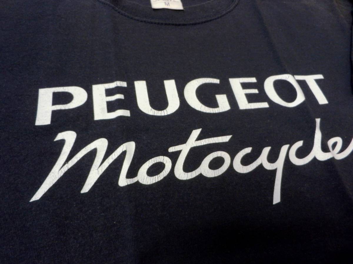 希少 ヴィンテージ品 EDIFICE エディフィス PEUGEOT プジョー コラボ ロゴ Tシャツ サイズM 正規品_画像5