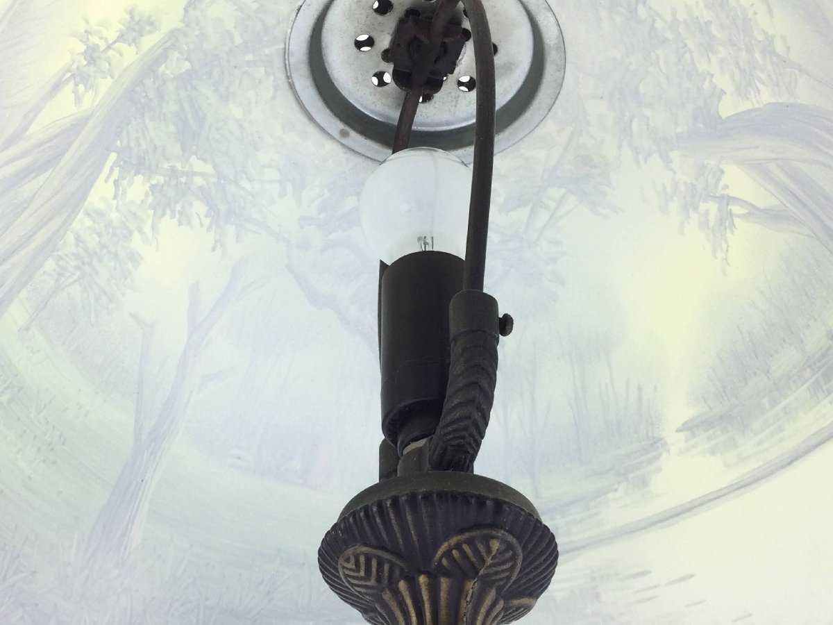アンティークランプ ルームライト ルームランプ モモトー ガレ風 照明器具 インテリア ライト ランプ スタンドライト コレクション o3203-D_画像7