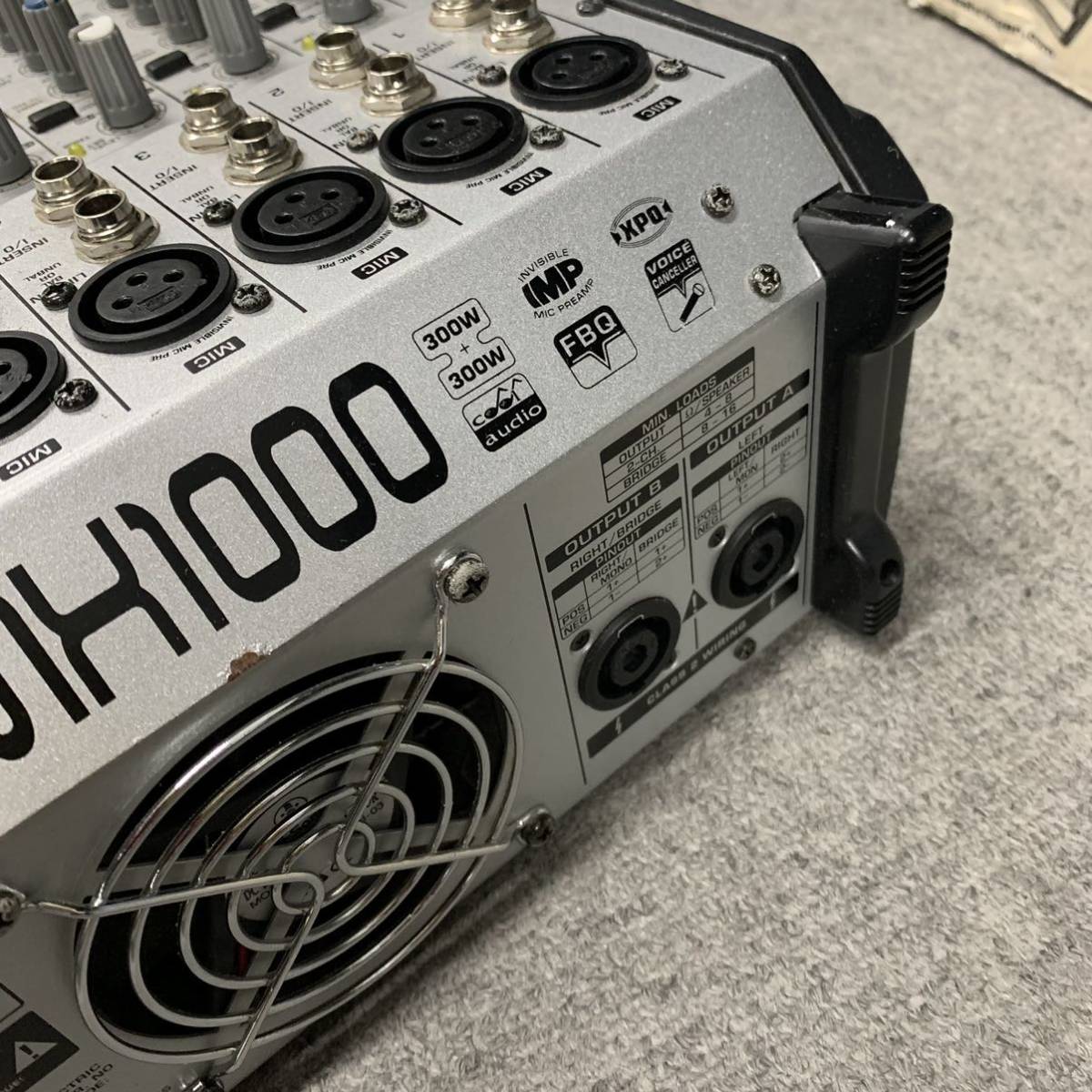 【直接引取可】 動作OK BEHRINGER ベリンガー EUROPOWER PMH1000 パワードミキサー 音響機器 機材 箱有り カy15_画像9