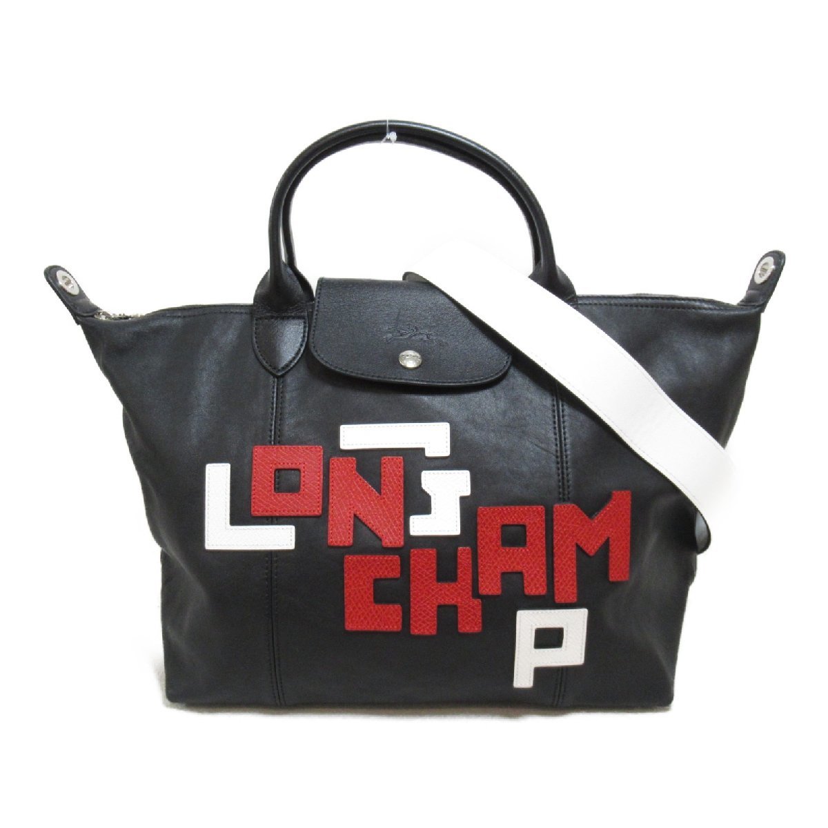 Longchamp ロンシャン 2wayショルダーバッグ 2wayショルダーバッグ ブラック系 レザー 中古 レディース