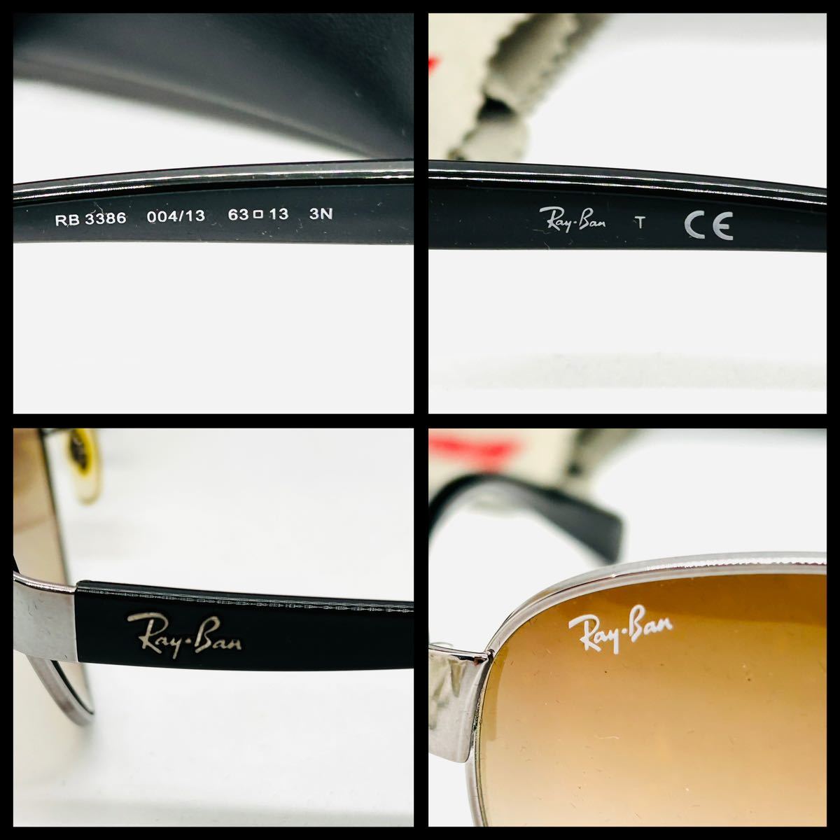 美品 Ray-Ban レイバン サングラス メンズ ダークブラウン シルバー_画像5