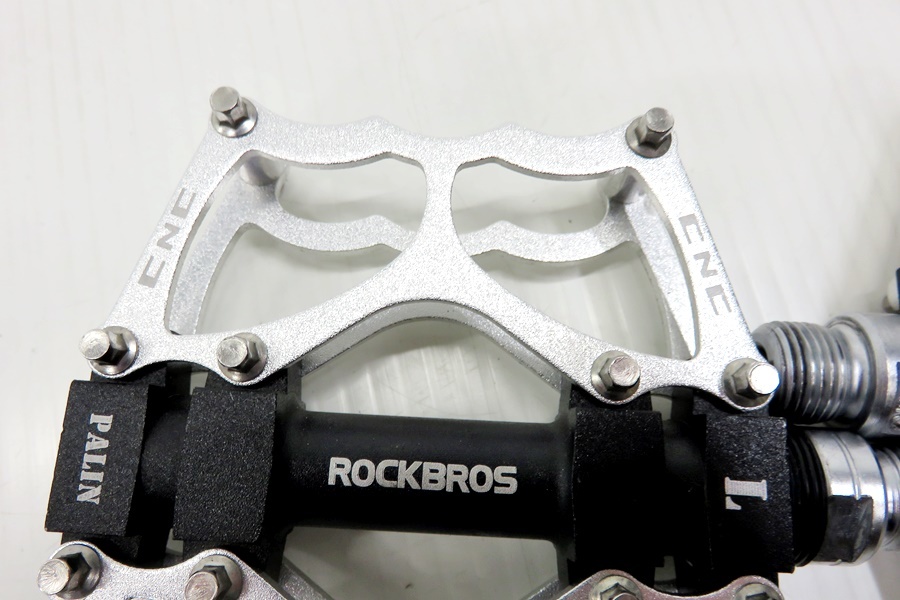 ROCKBROS ロックブロス CNC フラットペダル シルバー アルミニウム合金_画像7