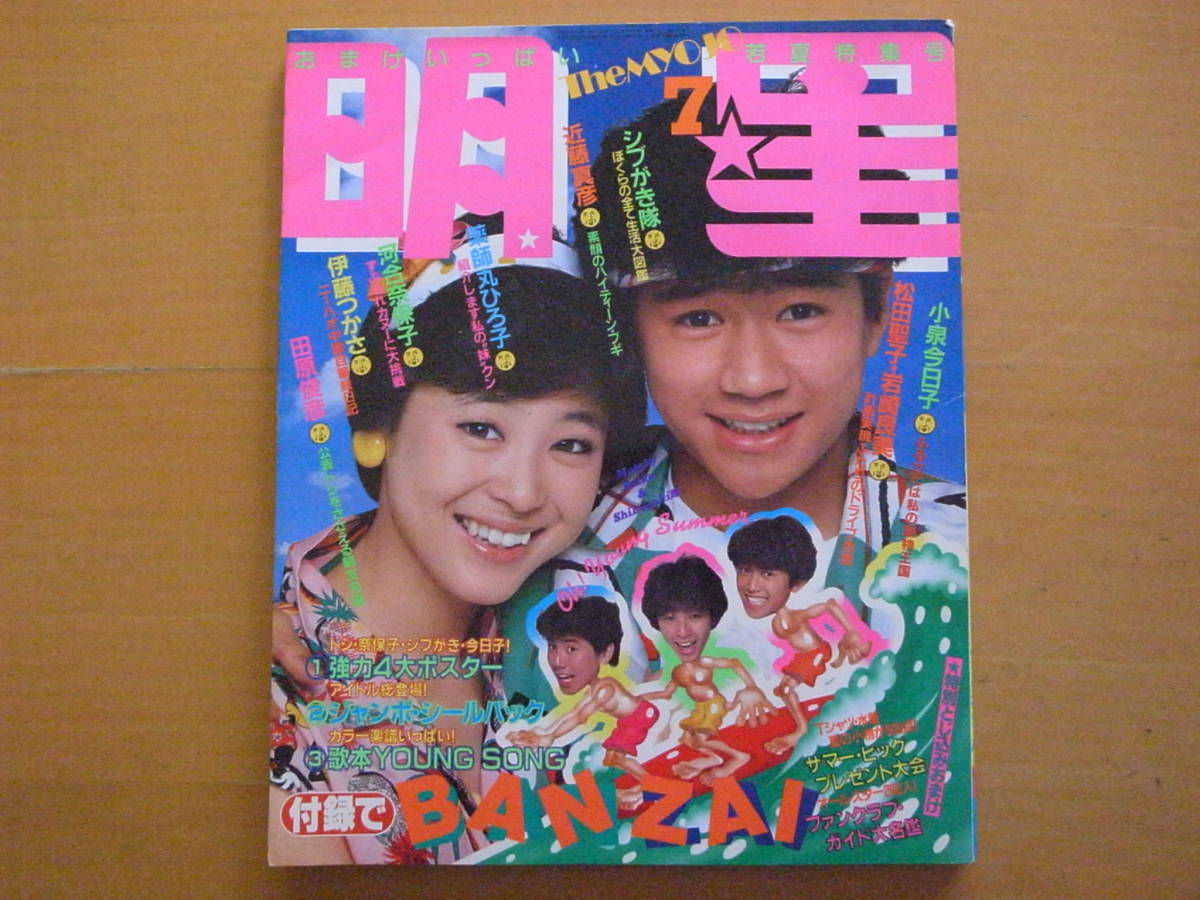 明星1982年/昭和レトロ/中島はるみ/松田聖子/岩崎良美/小泉 明星1982年/昭和レトロ/中島はるみ/松田聖子/岩崎良美/小泉