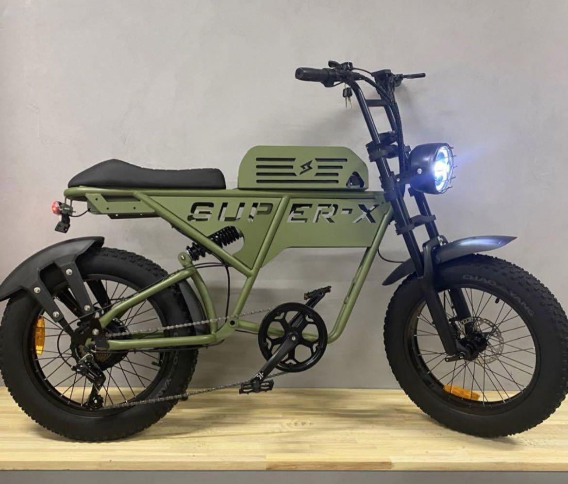 期間限定特価 Super73系 2024新品上位電動E-BIKE 年末数量限定750W10ah48Vの画像1