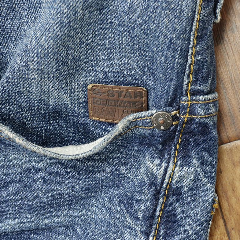 1円/G-STAR RAW/31インチ/美脚デニムパンツ ARC 3D RELAXED TAPERED ART D13411-9785-071 ロゴ ワッペン 新品/青/ブルー/gf475/_画像6