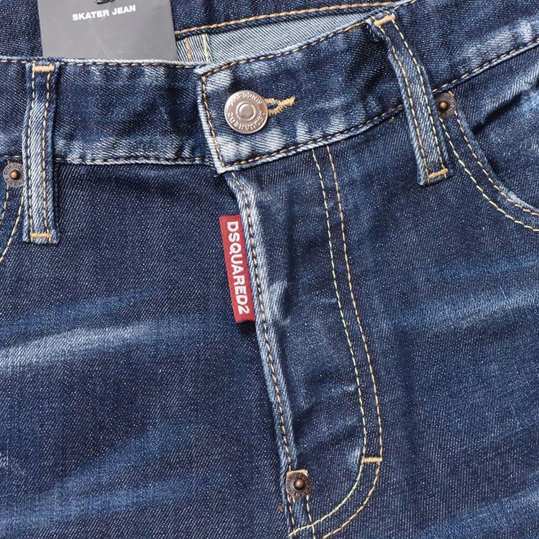 2022-23秋冬/DSQUARED2/48サイズ/テーパード デニムパンツ S71LB1099 SKATER JEAN ダメージ加工 Italy製 新品/紺/ネイビー/hd751/_画像5