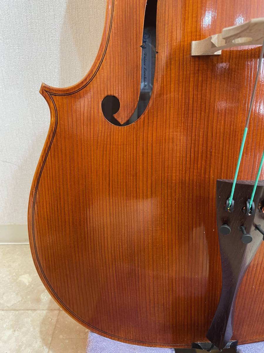  contrabass [ musical instruments shop exhibition ] Germany made Rainer W.Leonhardt No.26 4/4 2023 year made new goods regular price 1,430,000 jpy! Pro . person .... height sound quality!