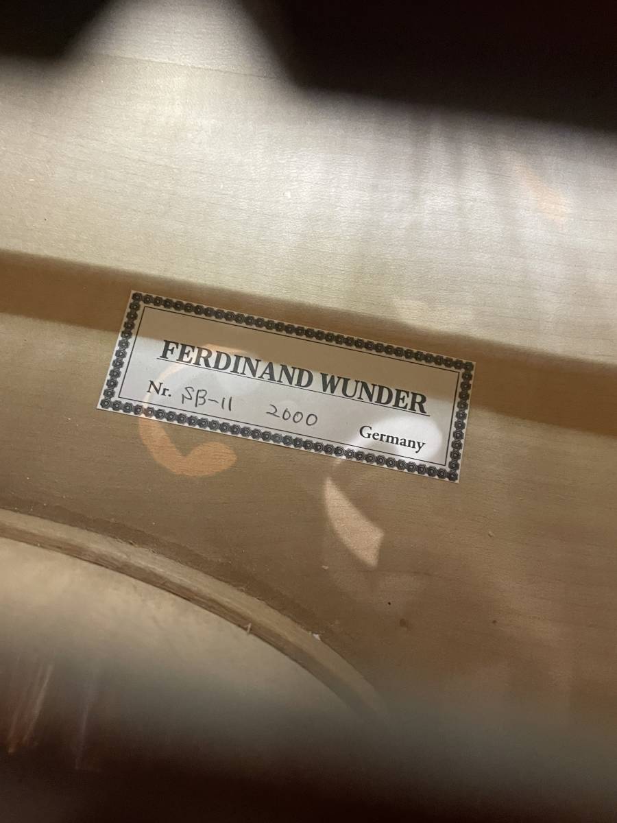  contrabass [ musical instruments shop exhibition ] Germany made FERDINAND WUNDER SB-11 4/4 2000 year made complete service completed! reference set price approximately 55 ten thousand jpy. commodity . special price .!!