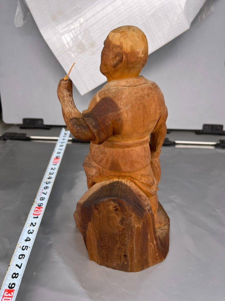 西B 置物 仏像 木製 木彫り 骨董品 古美術 仏道具 時代物 木彫 秘蔵_画像3