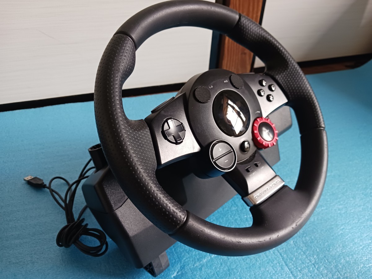プレイステーション3 ロジテック Driving Forth ドライビングフォース E-X5C19 グランツーリスモ PS3 ゲーム Logicool ハンドル_画像5