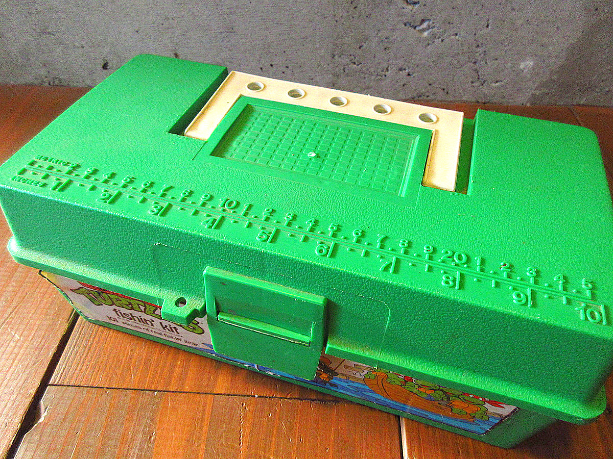  Vintage 90*s*TURTLES tackle box *240104k4-bxs 1990sta-toruz fishing fishing case 