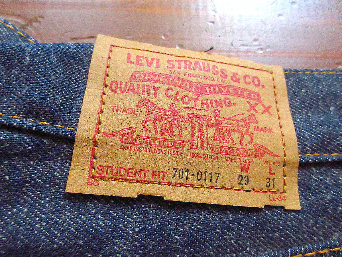  Vintage 80*s*DEADSTOCK Levi*s 701 inscription W29 L31*240119k6-w-pnt-jns-W29 1980s dead stock Levi's lady's boys 