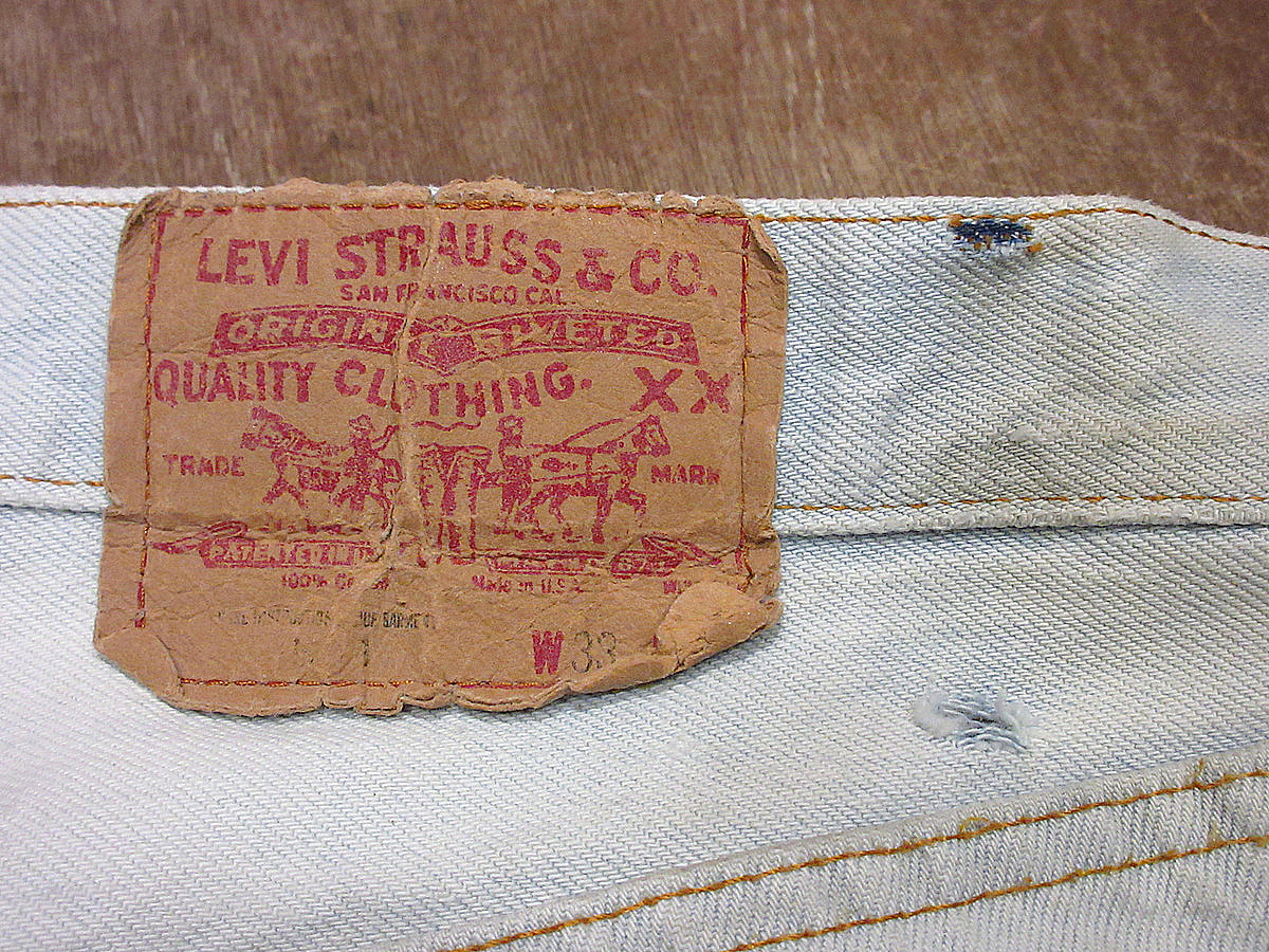 ビンテージ80's●Levi's 501実寸W83cm●240128i1-m-pnt-jns-w33リーバイスデニムジーンズアイスブルーUSA製_画像3