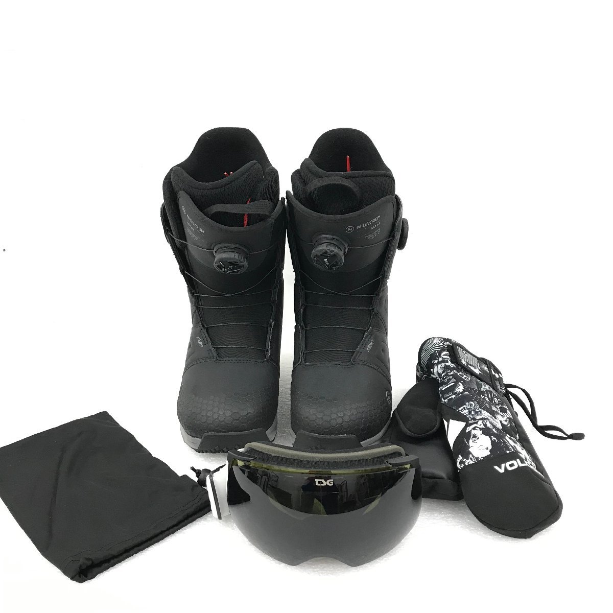 ナイデッカーNIDECKER スノーボード用ブーツ ALTAI サイズ26.5㎝+TSGゴーグル＋手袋 3点セット ユーズド_画像1