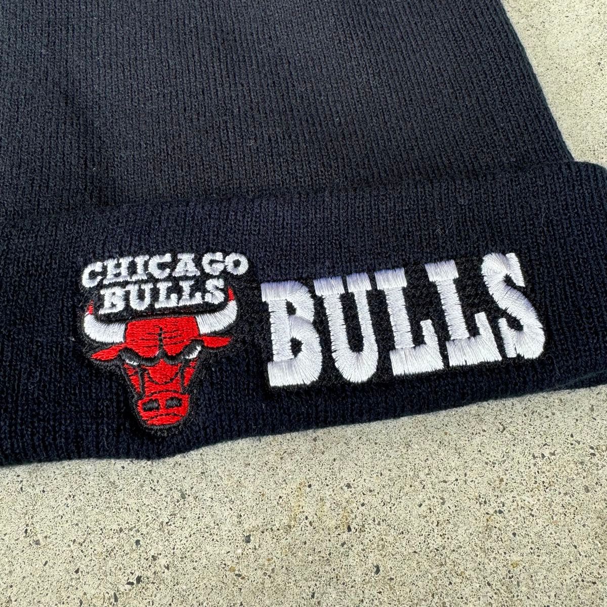 90年代 00年代 CHICAGO BULLS NBA ニット帽 ビーニー 黒