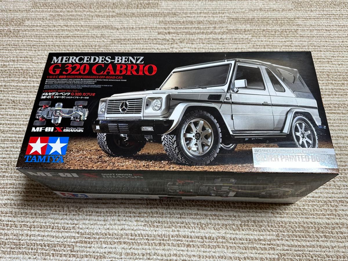 メルセデスG320カブリオ タミヤ1/10RC MFー01X 塗装済みボディ メルセデスG320カブリオ タミヤ1/10RC MFー01X 塗装済みボディ