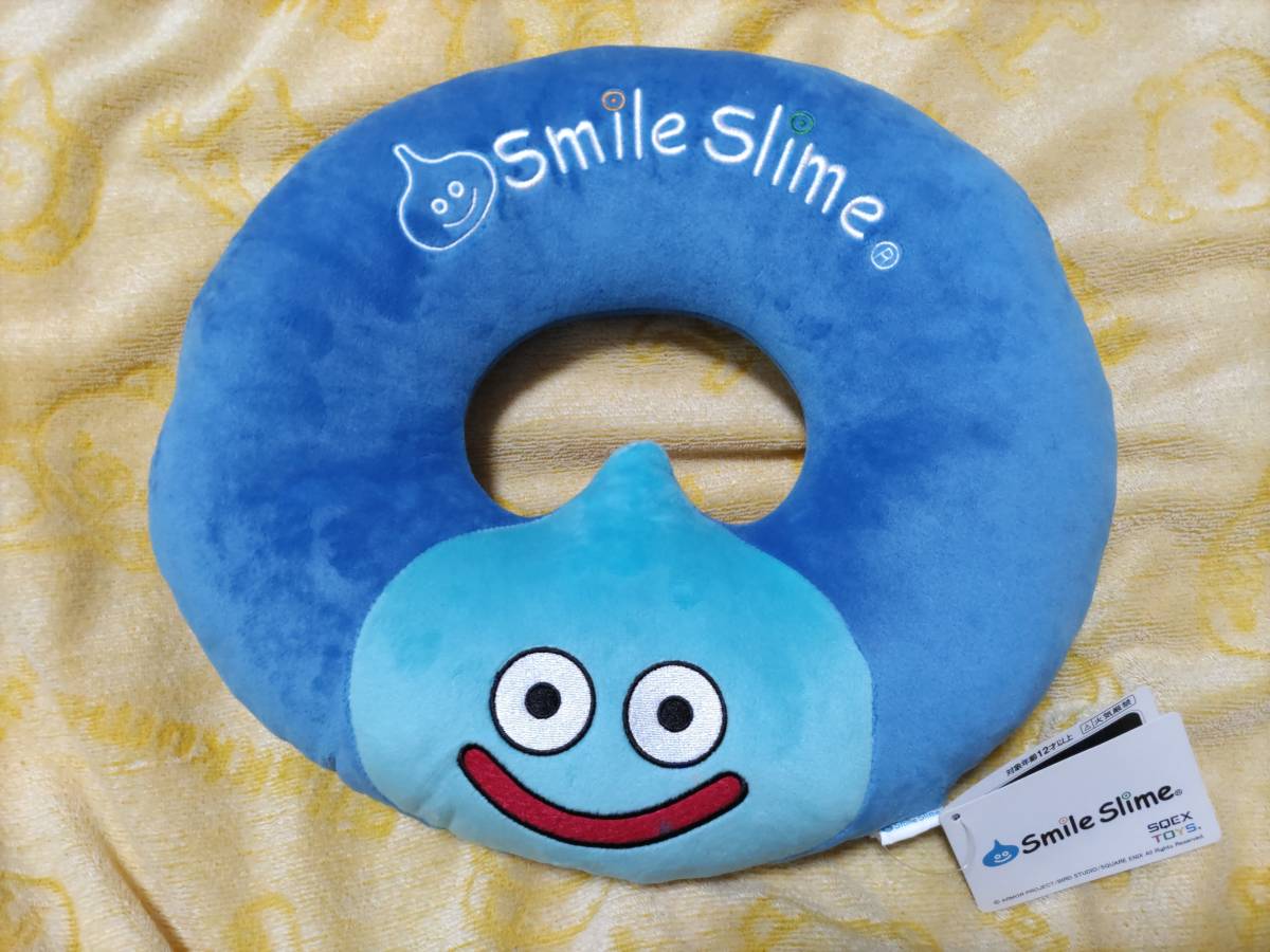 ドラゴンクエスト Smile Slime スマイルスライム 円座クッション (スライム) タグ付き未使用保管品_画像1