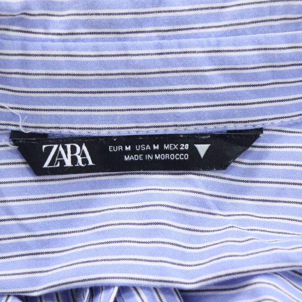 ZARA ザラ 現行タグ★ 通年 ゆったり♪ 長袖 ストライプ オーバーサイズ シャツ ブラウス Sz.M　レディース　K4T00062_1#C_画像5