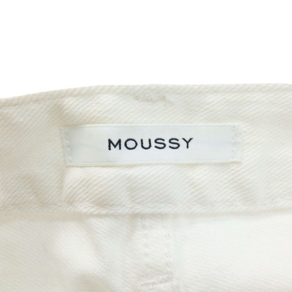 未使用★ MOUSSY マウジー 通年 ストレッチ♪ テーパード ホワイト デニム パンツ ジーンズ Sz.26　レディース 白　K4B00060_1#R_画像7